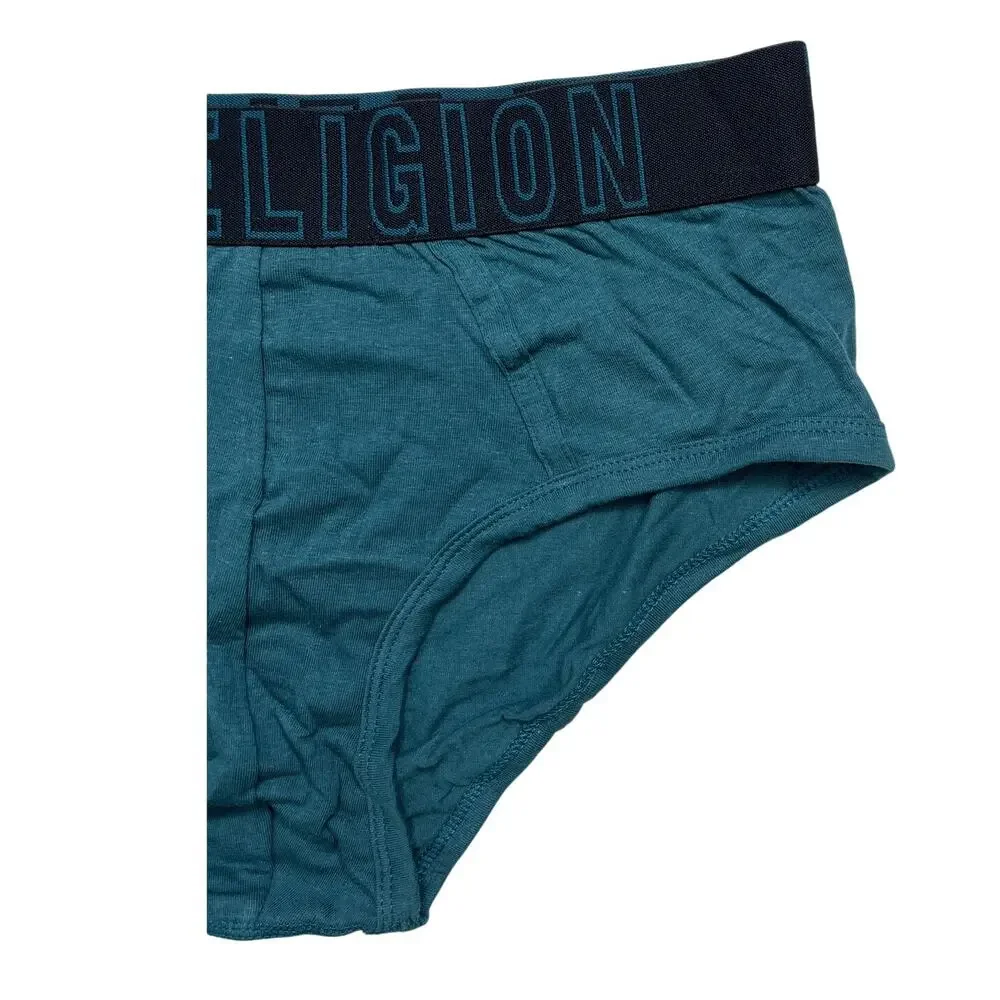 4-75 TRUE RELIGION Men's NIB Cotton Underwear Contour Pouch Briefs 5-PACK Medium